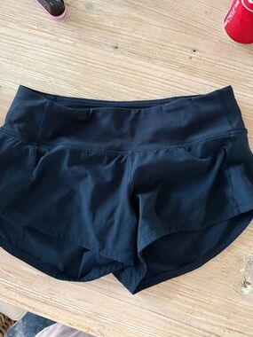 lululemon athletica Navy Blue Athletic Shorts - High Waist